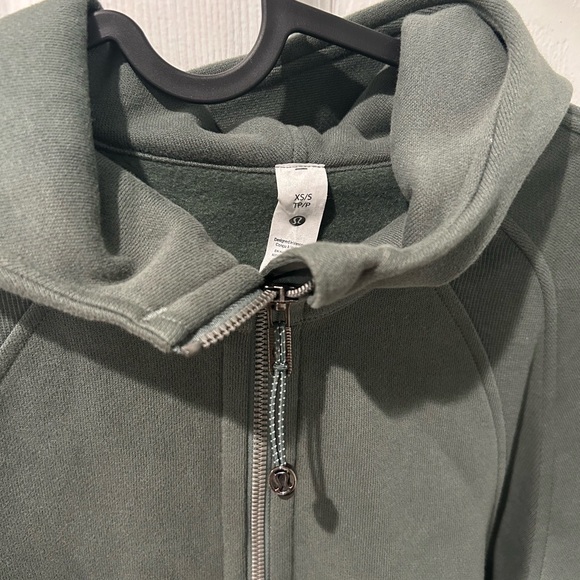 Lululemon Scuba Oversized Full Zip Dark Forest - Picture 2 of 3